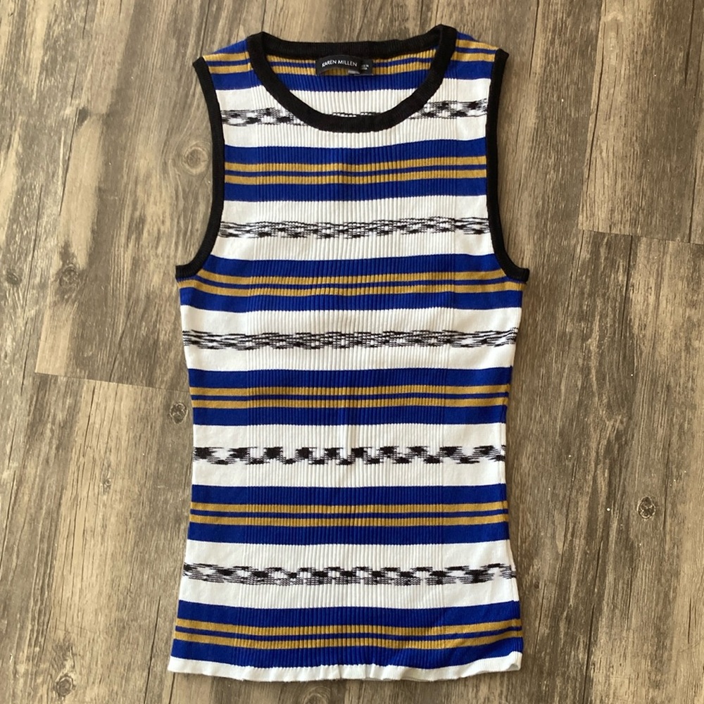 Karen Millen striped tank top. Size S